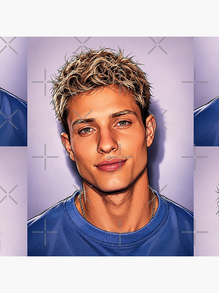 The Blond Comedian Matt Rife Fan Art Throw Pillow - Image 2