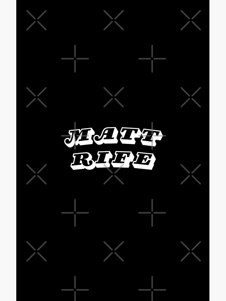 Matt Rife Logo Classic Design Shower Curtain - Image 2