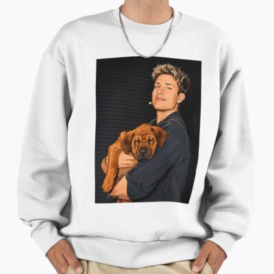 Comedian Matt Rife With An Adorable Dog Sweatshirt
