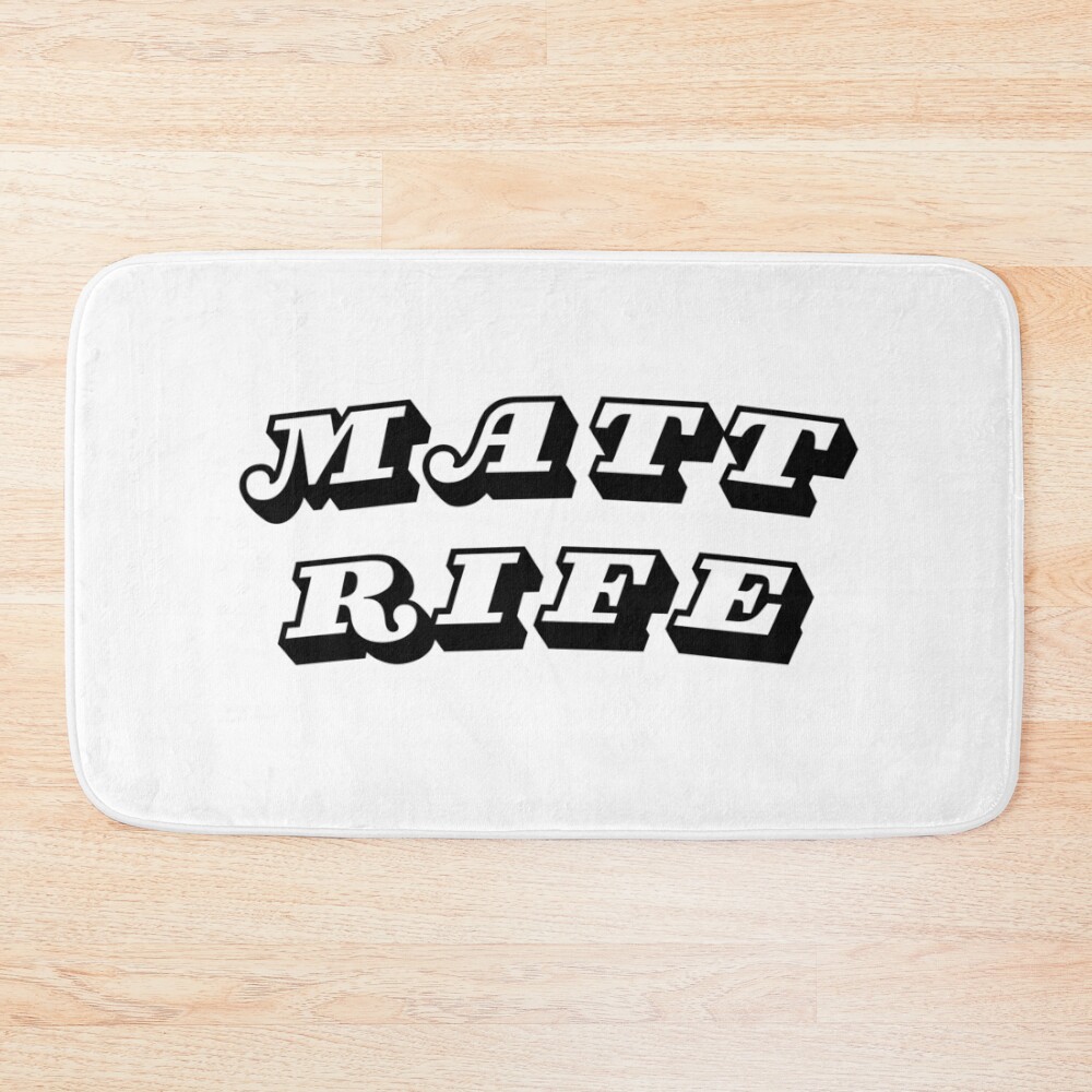 Comedian Matt Rife Logo Collection Bath Mat