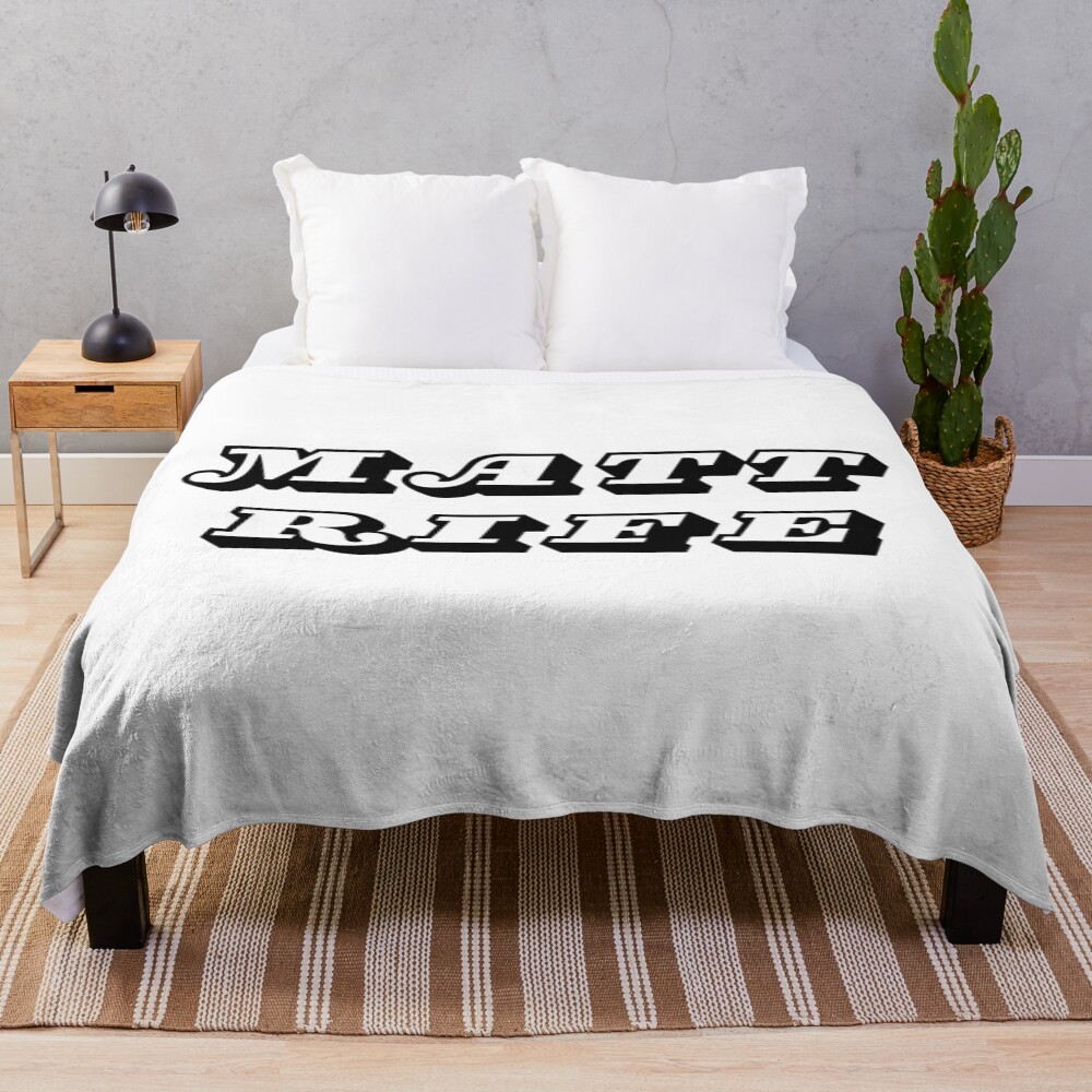 New Matt Rife Logo Classic Design Throw Blanket