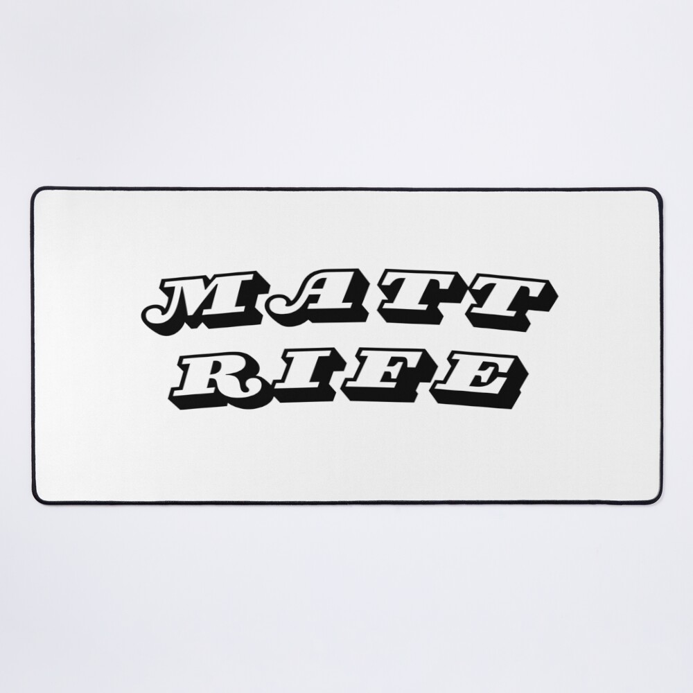 Comedian Matt Rife Logo Collection Mouse Pad