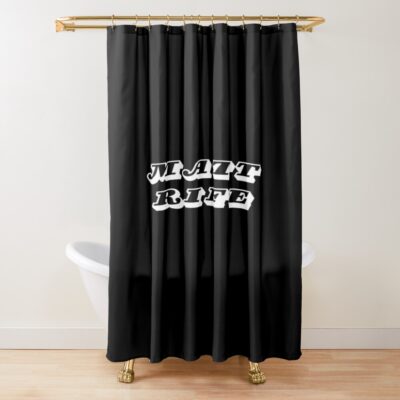 Matt Rife Logo Classic Design Shower Curtain