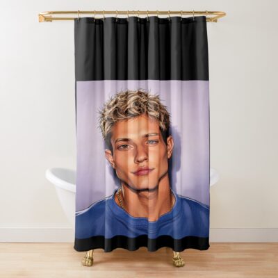 The Blond Comedian Matt Rife Fan Art Shower Curtain