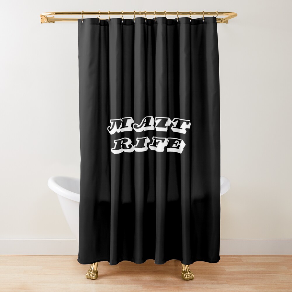 Matt Rife Logo Classic Design Shower Curtain