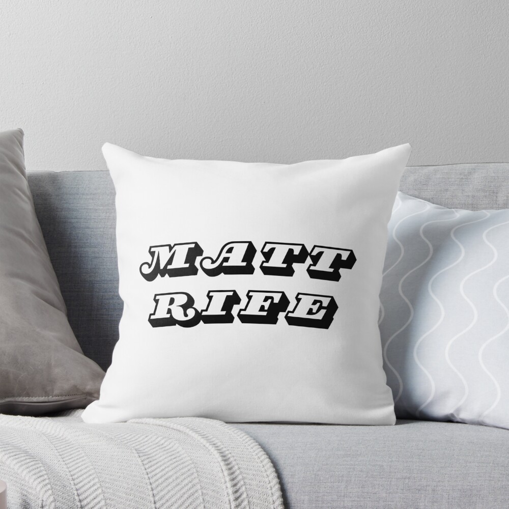 New Matt Rife Logo Classic Design Throw Pillow
