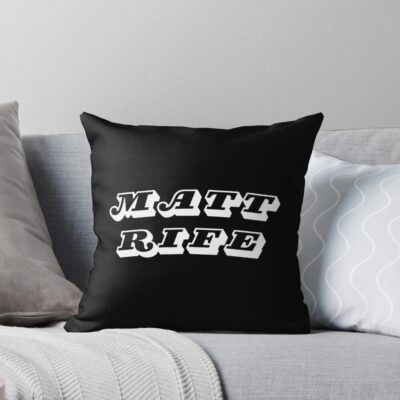 Hot Design Logo Comedian Matt Rife Throw Pillow